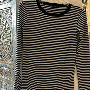 Black and white striped sweater